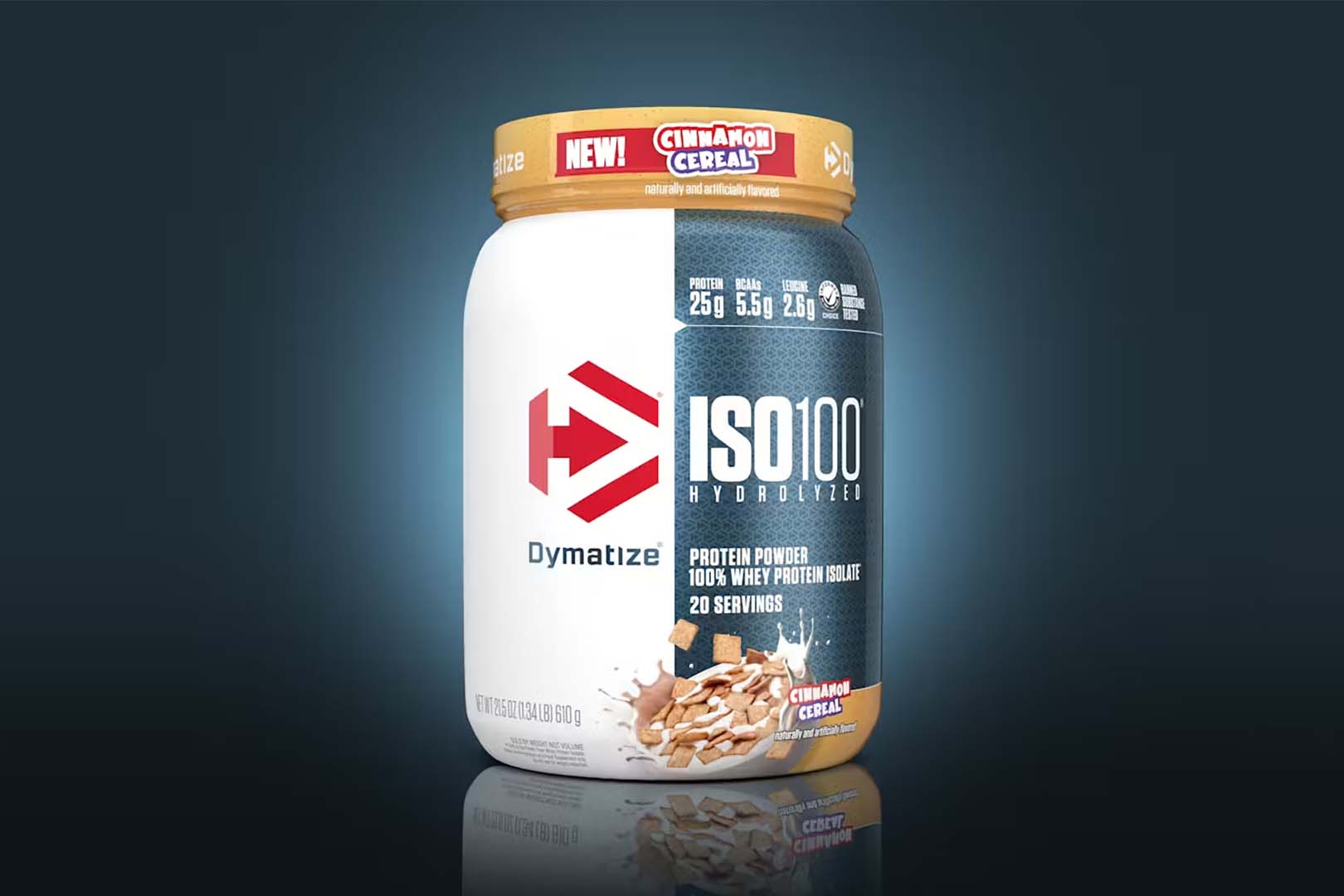 Dyamtize's delicious Cinnamon Cereal ISO100 protein powder